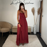 ROBE LONGUE TERRACOTTA NOURA