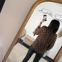 BLOUSE A POIS CHOCO NAYA