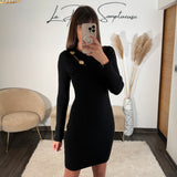 ROBE PULL NOIR SOLEIL