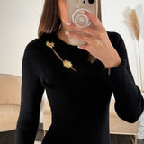 ROBE PULL NOIR SOLEIL