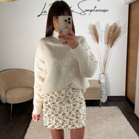 JUPE BLANCHE SEQUINS ARIA