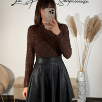 BODY DENTELLE CHOCO YAEL