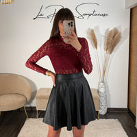 BODY DENTELLE BORDEAUX YAEL