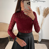 BODY DENTELLE BORDEAUX YAEL