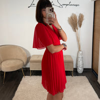 ROBE COURTE ROUGE RACHEL