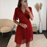ROBE COURTE TERRACOTTA RACHEL