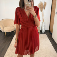 ROBE COURTE TERRACOTTA RACHEL