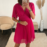 ROBE COURTE FUCHSIA RACHEL