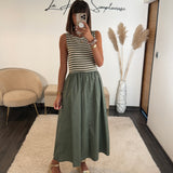 ROBE KAKI RAYE JESSY