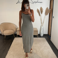 ROBE MARINIERE NOIR LOU