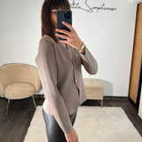 GILET TAUPE MOKA