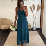ROBE DOS NU BLEU BIANCA