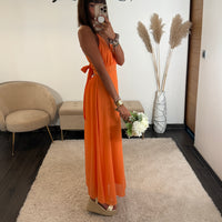 ROBE DOS NU ORANGE BIANCA