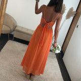 ROBE DOS NU ORANGE BIANCA