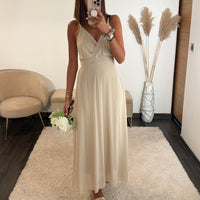 ROBE DOS NU BEIGE BIANCA
