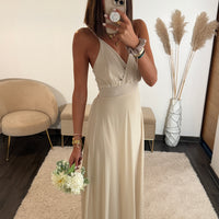 ROBE DOS NU BEIGE BIANCA