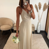 ROBE DOS NU BEIGE BIANCA