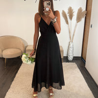 ROBE DOS NU NOIR BIANCA