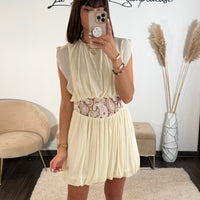 ROBE BRODERIE BEIGE BIANCA