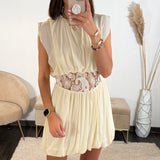 ROBE BRODERIE BEIGE BIANCA