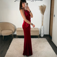 ROBE BORDEAUX VELOURS OCEANE