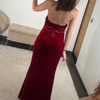 ROBE BORDEAUX VELOURS OCEANE