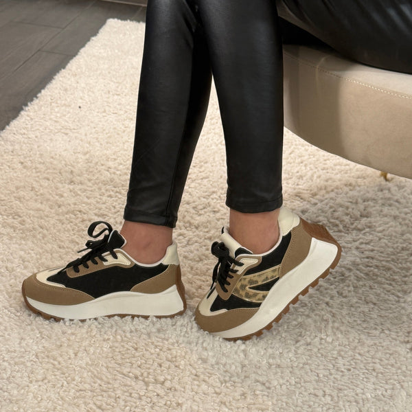 BASKETS NOIRES NAOMIE - La Petite Somptueuse