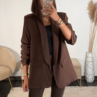BLAZER CHOCO EMILIEN - La Petite Somptueuse