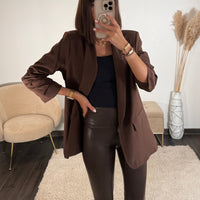 BLAZER CHOCO EMILIEN - La Petite Somptueuse