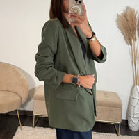 BLAZER KAKI EMILIEN - La Petite Somptueuse