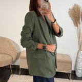 BLAZER KAKI EMILIEN - La Petite Somptueuse