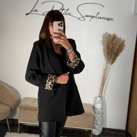 BLAZER NOIR LEO - La Petite Somptueuse