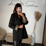 BLAZER NOIR LEO - La Petite Somptueuse