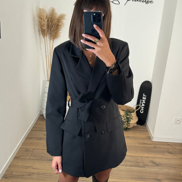 BLAZER NOIR SACHA - La Petite Somptueuse