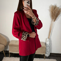 BLAZER ROUGE LEO - La Petite Somptueuse