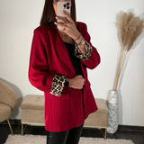 BLAZER ROUGE LEO - La Petite Somptueuse