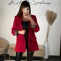 BLAZER ROUGE LEO - La Petite Somptueuse