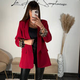 BLAZER ROUGE LEO - La Petite Somptueuse