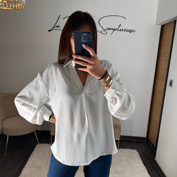 BLOUSE BLANCHE ALICIA - La Petite Somptueuse