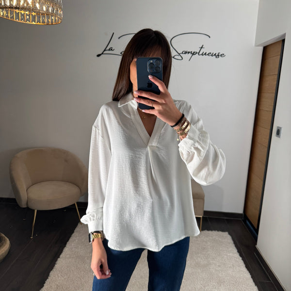 BLOUSE BLANCHE ALICIA - La Petite Somptueuse