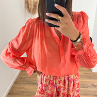 BLOUSE CORAIL VERIA - La Petite Somptueuse