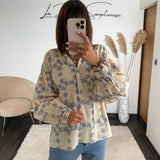 BLOUSE FLEURIE JEANNE - La Petite Somptueuse