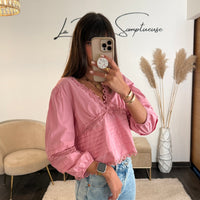 BLOUSE ROSE SUN - La Petite Somptueuse