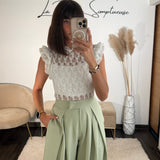 BODY DENTELLE BLANC ELISA - La Petite Somptueuse