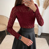 BODY DENTELLE BORDEAUX YAEL - La Petite Somptueuse