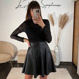 BODY DENTELLE NOIR YAEL - La Petite Somptueuse