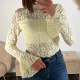 BODY JAUNE DENTELLE VICKIE - La Petite Somptueuse