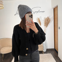 BONNET GRIS AUBIN - La Petite Somptueuse