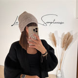 BONNET TAUPE AUBIN - La Petite Somptueuse