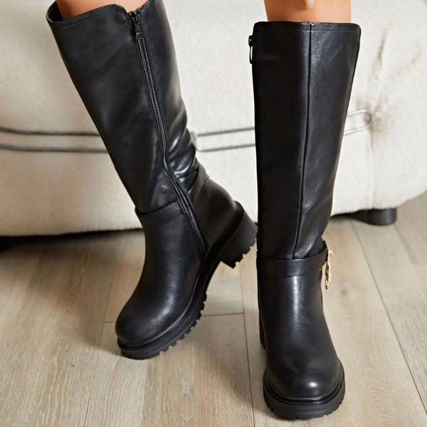 BOTTES NOIRES SYANE - La Petite Somptueuse